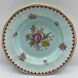 Vtg Adams England Calyx Ware 8" Soup Bowls "Chelsea Sprays" Set of 2